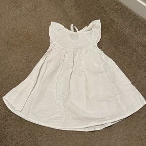 Elegant White Kids Casual Dress